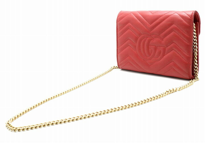 楽天市場】【財布】GUCCI グッチ GGマーモント チェーンウォレット 