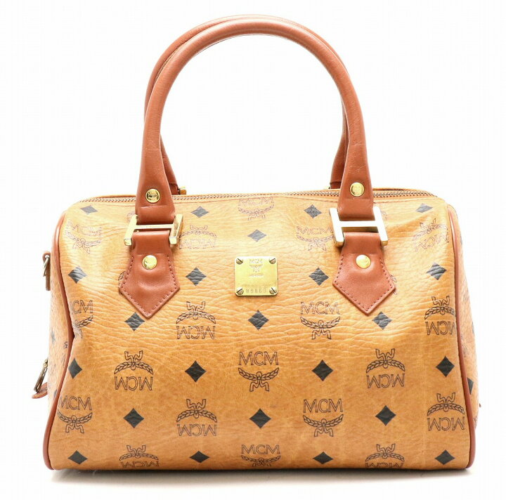 楽天市場】【バッグ】MCM エムシーエム ロゴグラム ボストンバッグ 
