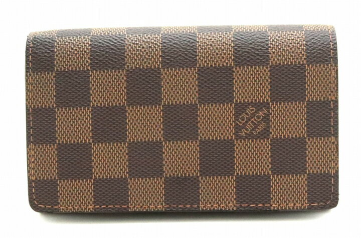 楽天市場】【財布】LOUIS VUITTON ルイ ヴィトン ダミエ ポルト モネ  