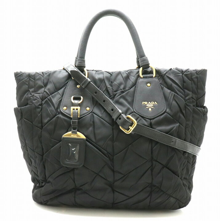 楽天市場】【バッグ】PRADA プラダ キルティング トートバッグ 