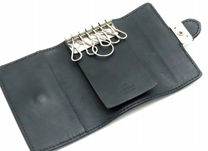 楽天市場】GUCCI グッチ インターロッキングG ロゴ レザー 6連キー  