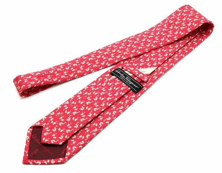 フェラガモ Ferragamo A キリン柄 シルク100 ネクタイ 他 大剣幅9 7cm 状態良好 象 黒系 憧れ Ferragamo