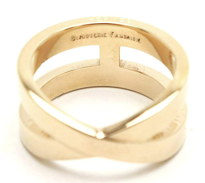 楽天市場】HERMES エルメス リュバン スカーフリング ゴールド 金色 GP  