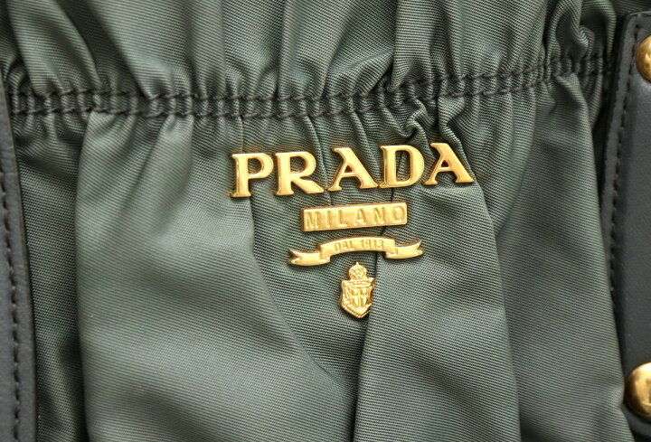 楽天市場】【バッグ】PRADA プラダ ギャザー ハンドバッグ ショルダー 