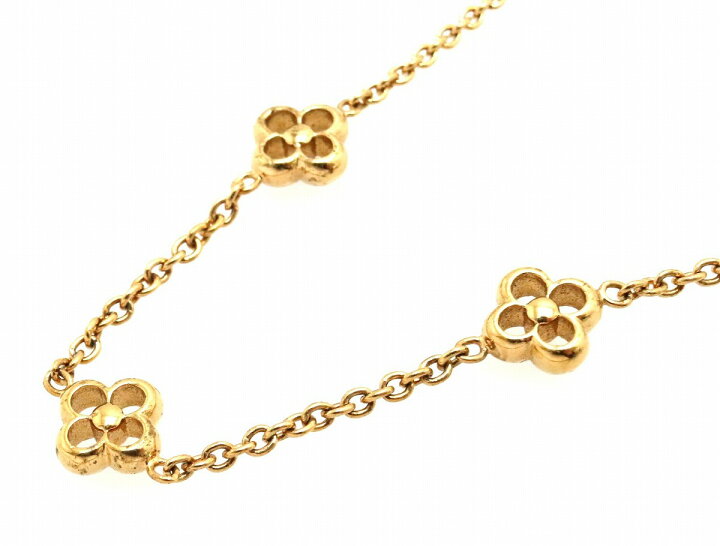 Louis Vuitton Flower Full Necklace M68125 Metal Women's