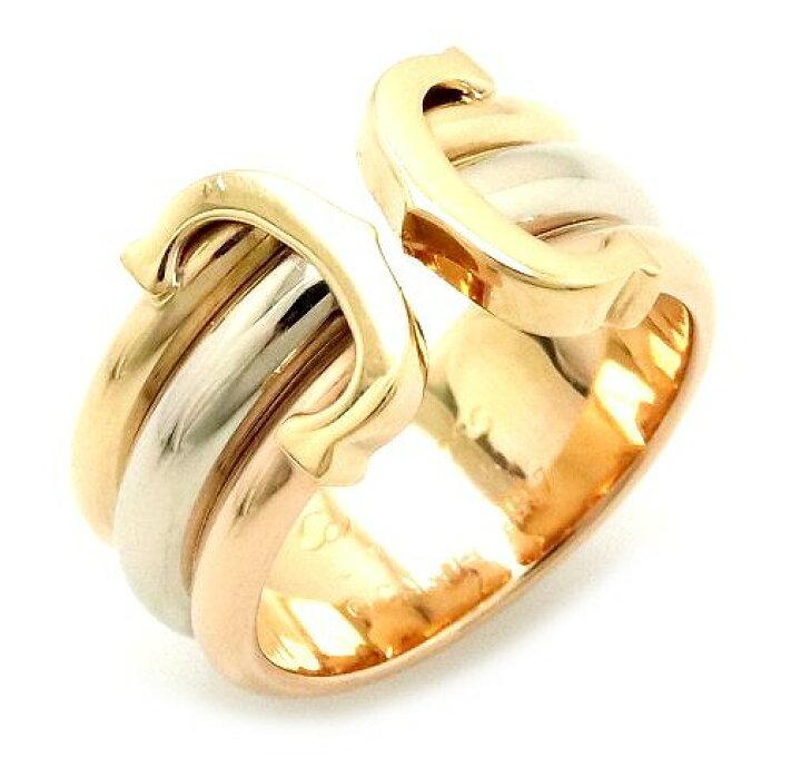 楽天市場】【ジュエリー】Cartier カルティエ 2C ロゴ モチーフリング  