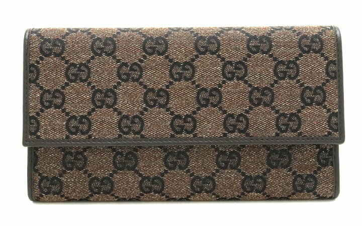 楽天市場】【未使用品】【財布】GUCCI グッチ GGキャンバス 3つ折 長 