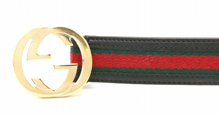 楽天市場】GUCCI グッチ インターロッキングG シェリーライン ベルト 