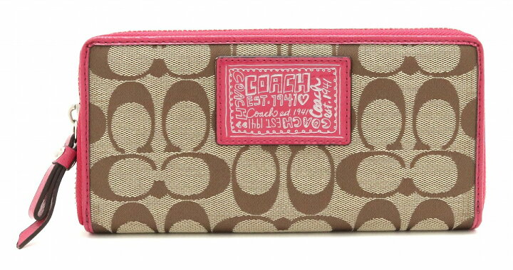 楽天市場】【財布】COACH コーチ ポピー シグネチャー ラウンド 