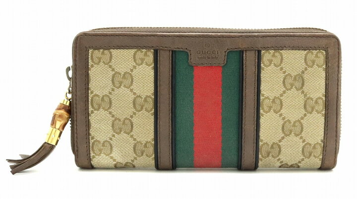 楽天市場】【財布】GUCCI グッチ GGキャンバス バンブータッセル  