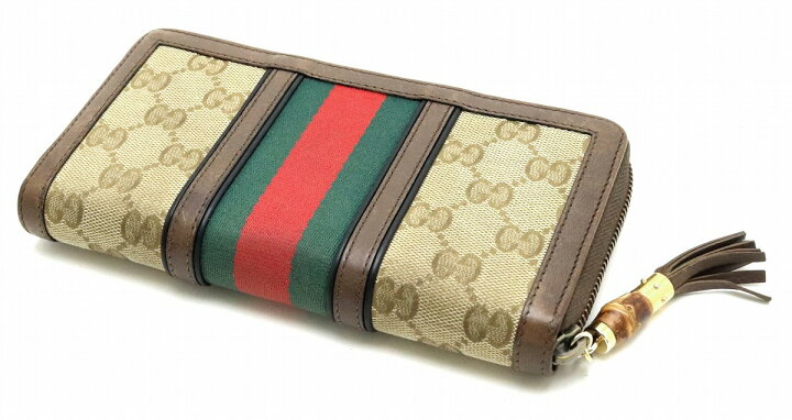 楽天市場】【財布】GUCCI グッチ GGキャンバス バンブータッセル  