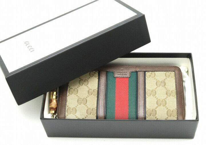楽天市場】【財布】GUCCI グッチ GGキャンバス バンブータッセル 