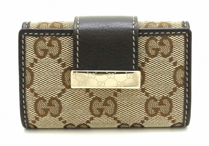 楽天市場】GUCCI グッチ GGキャンバス ロゴプレート 6連キーケース  