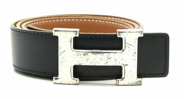 楽天市場】HERMES エルメス コンスタンス Hベルト BOXカーフ ボックス  