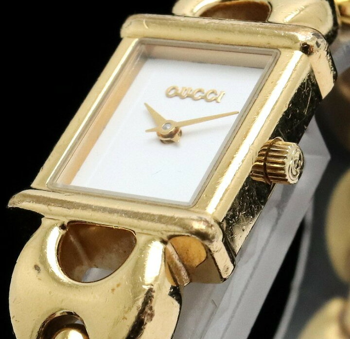 楽天市場】【ウォッチ】GUCCI グッチ ホワイト文字盤 GP ゴールド  