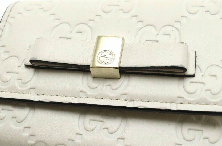 楽天市場】GUCCI グッチ グッチシマ GG柄 6連キーケース リボン 