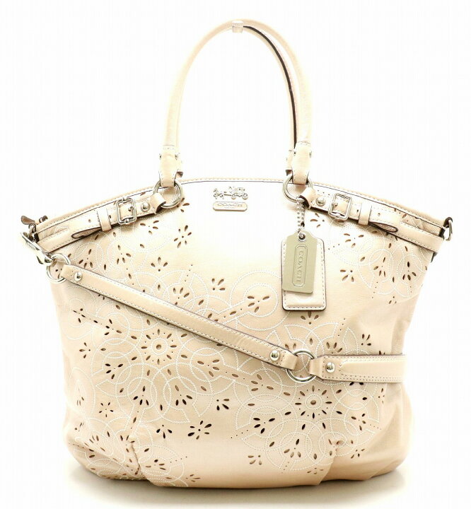 楽天市場】【バッグ】COACH コーチ マディソン レース レザー リンジー  