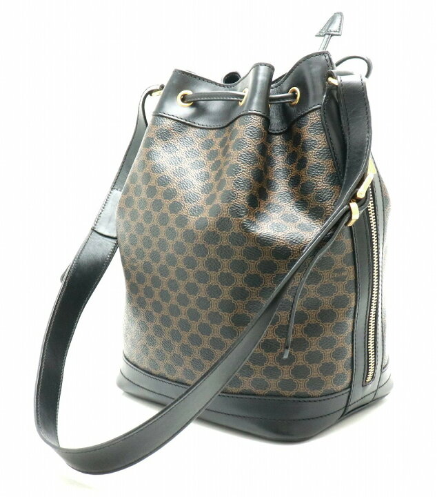 楽天市場】【バッグ】CELINE セリーヌ マカダム柄 巾着バッグ  
