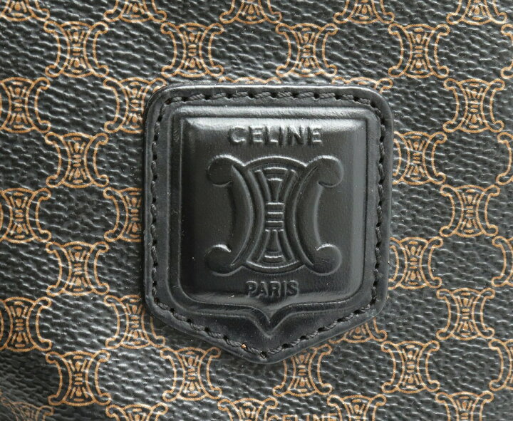 楽天市場】【バッグ】CELINE セリーヌ マカダム柄 巾着バッグ  
