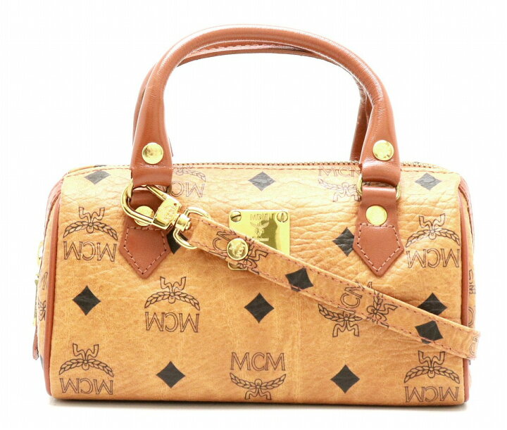 楽天市場】【バッグ】MCM エムシーエム ロゴグラム ミニボストンバッグ 