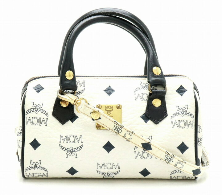 楽天市場】【バッグ】MCM エムシーエム ロゴグラム ミニボストンバッグ  