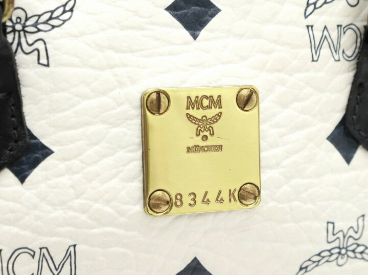 楽天市場】【バッグ】MCM エムシーエム ロゴグラム ミニボストンバッグ 