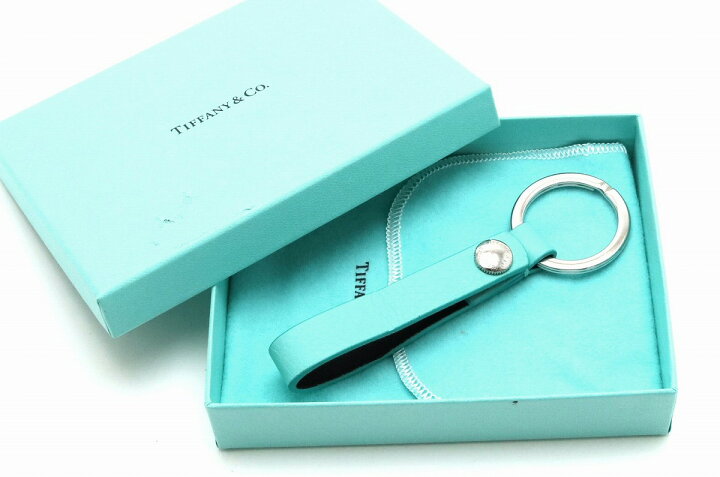 楽天市場】TIFFANY&Co. ティファニー レザー キーリング キーホルダー 