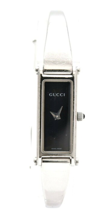 楽天市場】【ウォッチ】GUCCI グッチ バングルウォッチ 黒文字盤 SS  