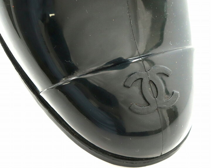 楽天市場】【靴】CHANEL シャネル カメリア レインブーツ 長靴 ラバー 