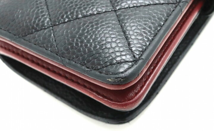 楽天市場】【財布】CHANEL シャネル マトラッセ 2つ折り財布 ココ 