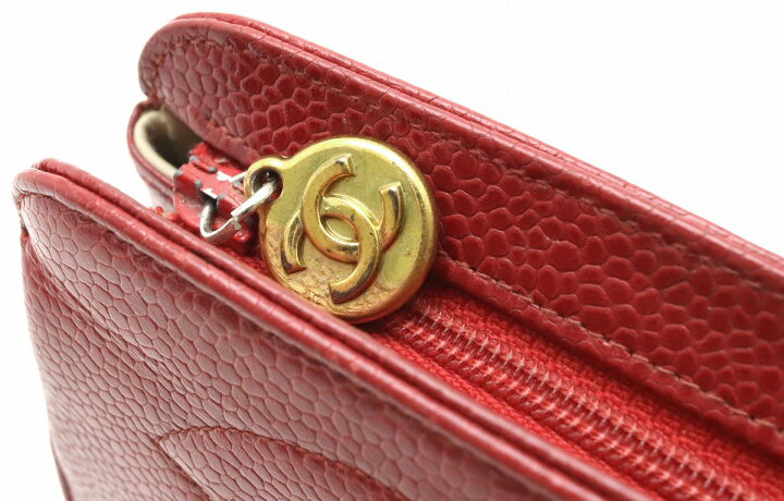 楽天市場】CHANEL シャネル キャビアスキン ココマーク マルチポーチ 
