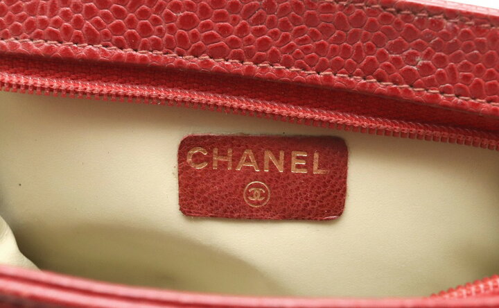 楽天市場】CHANEL シャネル キャビアスキン ココマーク マルチポーチ 