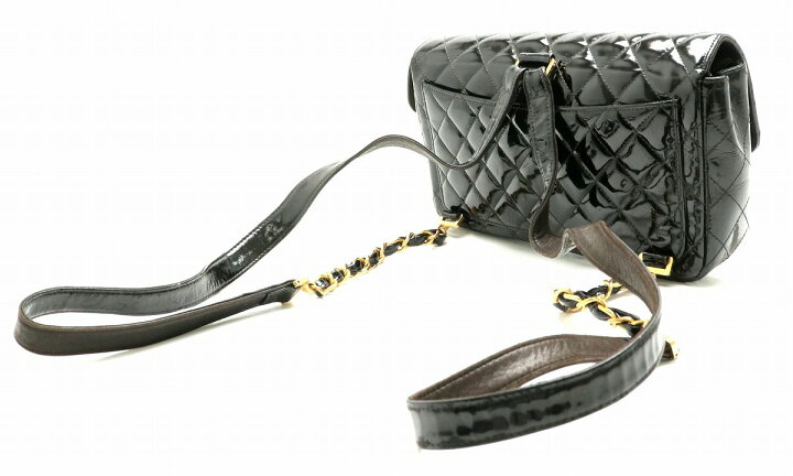 楽天市場】【バッグ】CHANEL シャネル マトラッセ エナメル リュック 