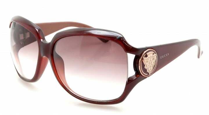楽天市場】GUCCI グッチ サングラス グラデーション レッドブラウン 61 