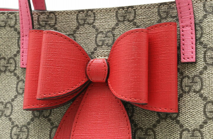 楽天市場】【バッグ】GUCCI グッチ GGスプリーム チルドレンズ リボン 