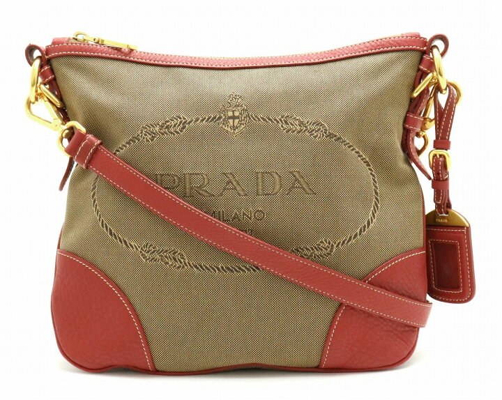 楽天市場】【バッグ】PRADA プラダ ロゴジャガード ショルダーバッグ 