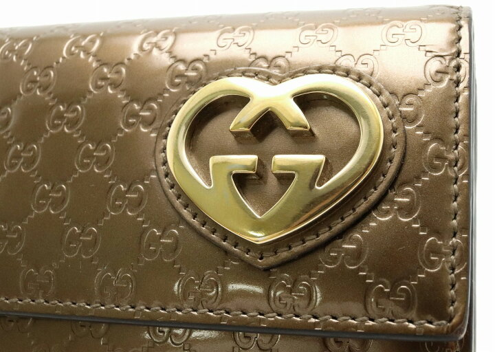 楽天市場】【財布】GUCCI グッチ シャイニーグッチシマ GG ラブリー  