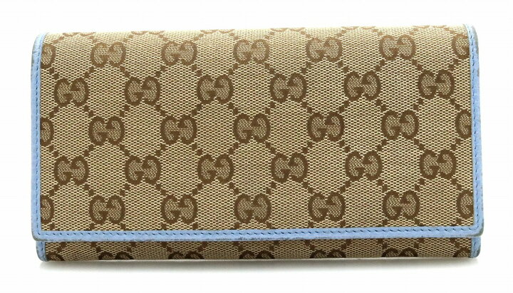 楽天市場】【財布】GUCCI グッチ GGキャンバス 2つ折長財布 レザー 