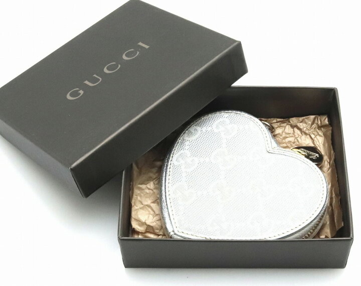 楽天市場】【財布】GUCCI グッチ GGキャンバス ハート コインケース 