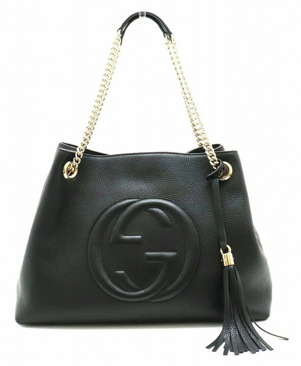 楽天市場】【未使用品】【バッグ】GUCCI グッチ ソーホー ロゴ レザー 