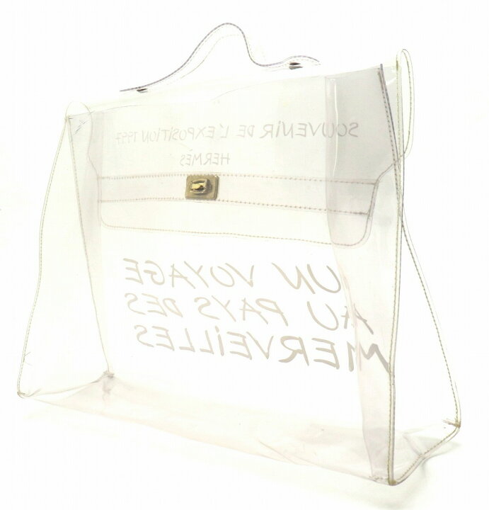 楽天市場】【バッグ】HERMES エルメス ケリー クリア ハンドバッグ 