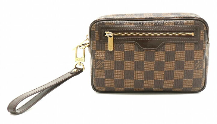 中古】LOUIS VUITTON ポシェット ビエ・マカオ N61739 ダミエ エベヌ  