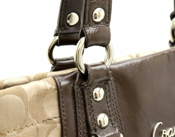 楽天市場】【バッグ】COACH コーチ アシュレイ シグネチャー サテン 