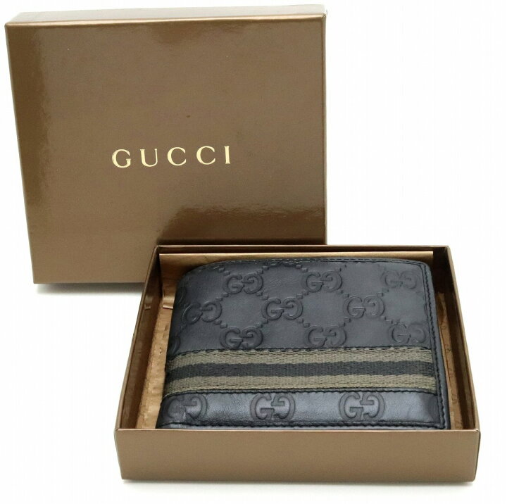 楽天市場】【財布】GUCCI グッチ グッチシマ 2つ折財布 GG柄 シェリー 