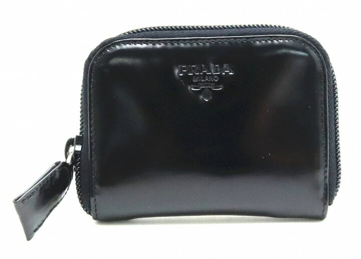 楽天市場】【財布】PRADA プラダ ロゴ ラウンドファスナー コイン 
