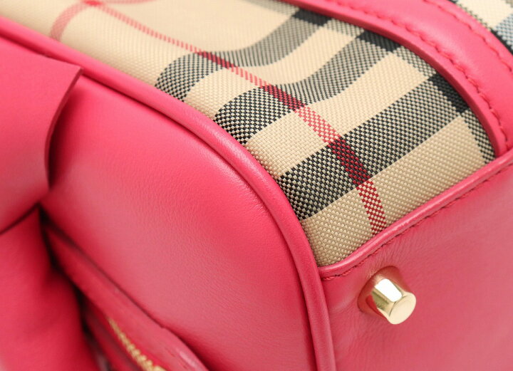 楽天市場】【バッグ】BURBERRY バーバリー ノバチェック ミニボストン 
