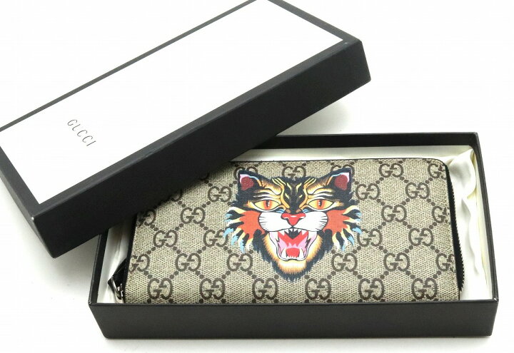 楽天市場】【財布】GUCCI グッチ GGスプリーム アングリーキャット  