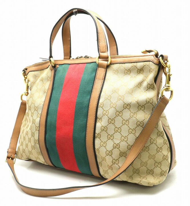 楽天市場】【バッグ】GUCCI グッチ GGキャンバス レザー 2WAY  