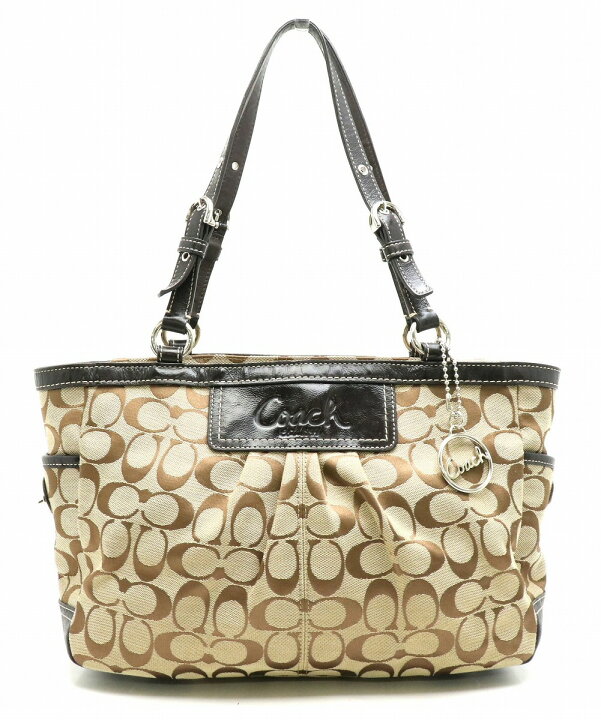 楽天市場】【バッグ】COACH コーチ シグネチャー プリーテッド  