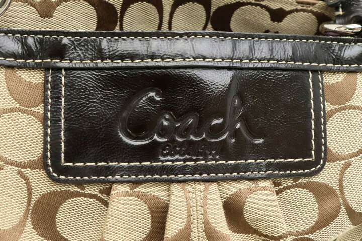 楽天市場】【バッグ】COACH コーチ シグネチャー プリーテッド 